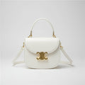 Bolso Isabel - Bolso de Hombro Estructurado con Broche Triunfo Dorado